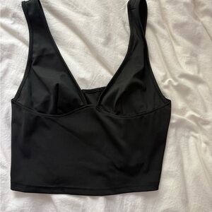 SHEIN Black Sleeveless Crop Top